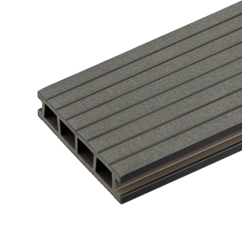 BERGDECK Placă compozită pentru balcoane B150, negru, periat 120 × 15 × 2,5 cm