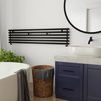 Radiator orizontal pentru baie DECO 1 alb 1000x205mm 365W conexiune încălzitor L ImersImers