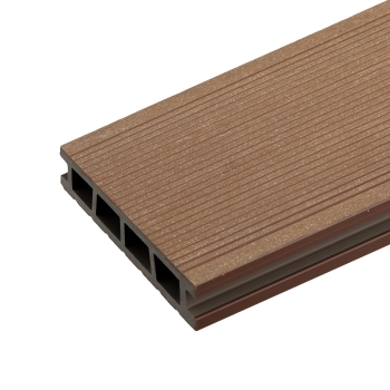 BERGDECK Acoperișuri compozite B150, castan, periat 120 × 15 × 2,5 cm