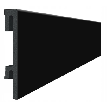 Plintă de plintă din PVC spumată BETA 80mm 2.2m negru