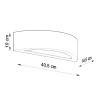 ATENA lampă de perete ceramică 1x60W E27 Sollux Lighting