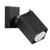 Aplică MERIDA negru 1x40W GU10 Sollux Lighting