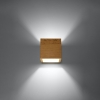 Aplică QUAD lemn natural 1x40W G9 Sollux Lighting