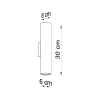 Aplică LAGOS 2 negru 2x10W GU10 Sollux Lighting
