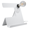 Lampă de birou INCLINE alb 1x60W E27 Sollux Lighting