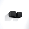 Aplică QUAD 2 negru 2x40W G9 Sollux Lighting