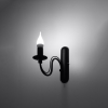 Aplică MINERWA negru 1x40W E14 Sollux Lighting