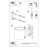 Aplică ORBIS 1 gold 1x8W G9 Sollux Lighting