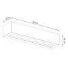Aplică VEGA 50 concrete 1x60W E27 Sollux Lighting