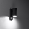 Aplică UTTI negru 1x40W GU10 Sollux Lighting
