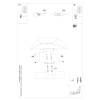 Aplică TEAR alb 1x40W G9 Sollux Lighting