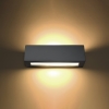 VEGA gri 1x60W E27 lampă de perete din ceramică de Sollux Lighting