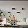 VEGA lampă de perete ceramică neagră 1x60W E27 Sollux Lighting