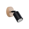 Aplică VERDO negru 1x10W GU10 Sollux Lighting