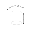 Aplică ORBIS 1 gold 1x8W G9 Sollux Lighting