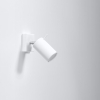 Aplică de perete RING alb cu întrerupător 1x40W GU10 Sollux Lighting