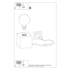 ARIZ concrete 1x60W E 27 lampă de birou Sollux Lighting