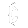 Aplică PENNE 30 alb 1x40W G9 Sollux Lighting