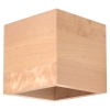Aplică QUAD lemn natural 1x40W G9 Sollux Lighting