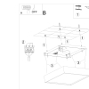 Aplică ceramică HELIOS 1x60W E27 Sollux Lighting