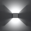 Lampă de perete LUCA alb LED IP54 1x6W LED Sollux Lighting