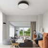 Aplică SKALA negru 2x60W E27 Sollux Lighting