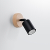 Aplică VERDO negru 1x10W GU10 Sollux Lighting