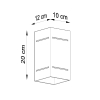 Aplică BLOCCO gri 1x40W G9 Sollux Lighting