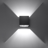 Lampă de perete QUAD 1 negru 1x40W G9 Sollux Lighting