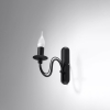 Aplică MINERWA negru 1x40W E14 Sollux Lighting