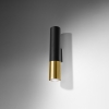 Aplică LOOPEZ negru/auriu 2x40W GU10 Sollux Lighting