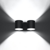Aplică ORBIS 2 negru 2x40W G9 Sollux Lighting