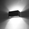 Aplică QUAD MAXI negru 2x40W G9 Sollux Lighting