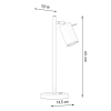 Lampă de birou RING alb 1x40W GU10 Sollux Lighting