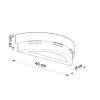 Aplică ceramică HELIOS 1x60W E27 Sollux Lighting