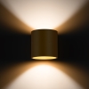 Aplică ORBIS 1 gold 1x8W G9 Sollux Lighting