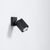 Aplică MERIDA negru 1x40W GU10 Sollux Lighting
