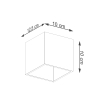 Lampă de perete QUAD 1 gold 1x8W G9 Sollux Lighting