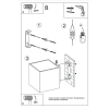 Lampă de perete QUAD 1 gold 1x8W G9 Sollux Lighting