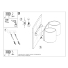 Aplică ORBIS 2 gri 2x40W G9 Sollux Lighting