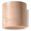 Aplică ORBIS lemn natural 1x40W G9 Sollux Lighting