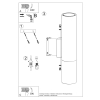Aplică LOOPEZ negru/cromatic 2x40W GU10 Sollux Lighting