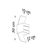 Aplică LORETO gri 1x40W G9 Sollux Lighting