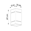 Aplică BLOCCO alb 1x40W G9 Sollux Lighting