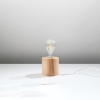 SALGADO lampă de birou din lemn natural 1x60W E27 Sollux Lighting