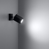 Aplică MERIDA negru 1x40W GU10 Sollux Lighting