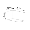 Aplică QUAD MAXI negru 2x40W G9 Sollux Lighting