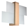 Aplică FENIKS 1 lemn natural 1x60W E27 Sollux Lighting