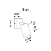 Aplică de perete RING alb 1x40W GU10 Sollux Lighting
