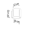 Aplică INEZ gri 1x40W G9 Sollux Lighting
